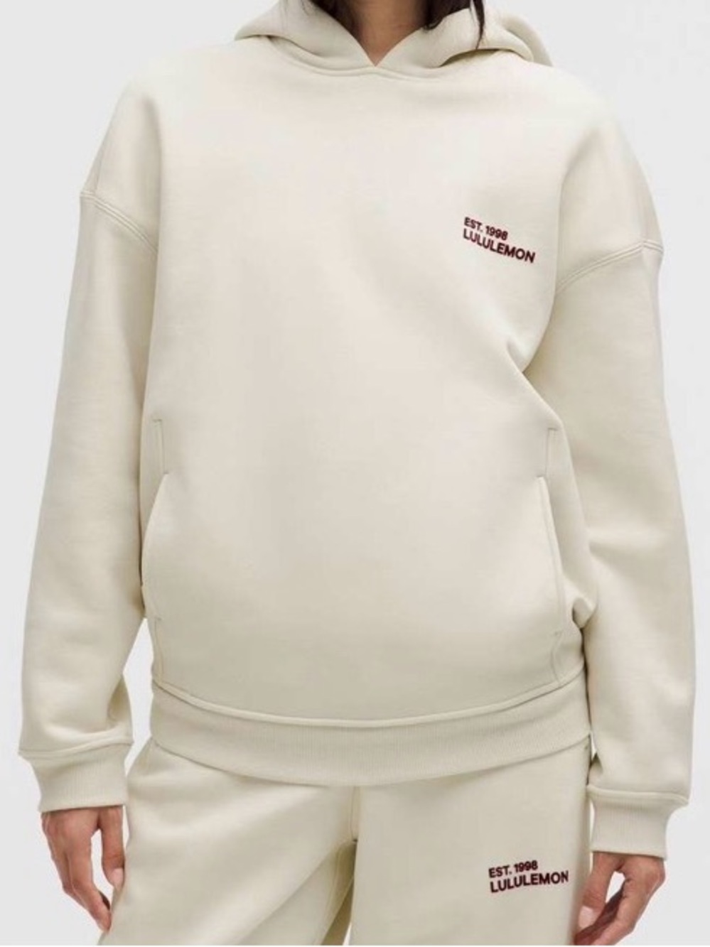 Lululemon Heavyweight Fleece Oversized Hoodie ~ Small ~ Bone